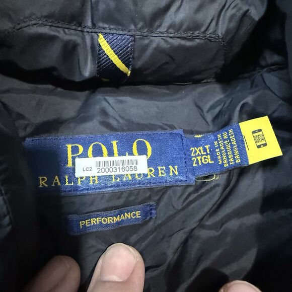 Polo Ralph Lauren The Colden Packable Puffer Jacket Black 2XLT Performance - Picture 3 of 5